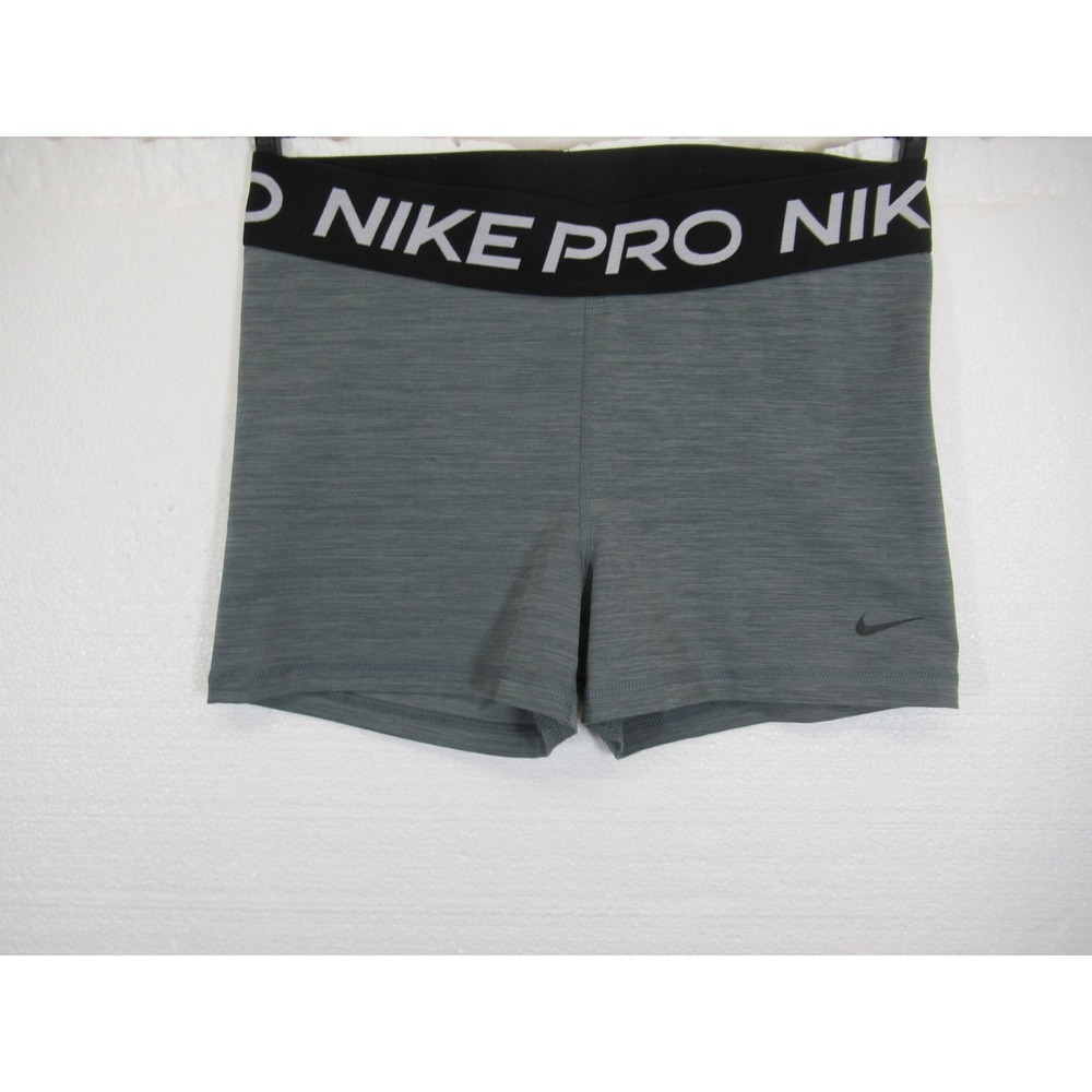 Nike Pro Compression Shorts Women Large Gray 3" Inseam Dri-fit